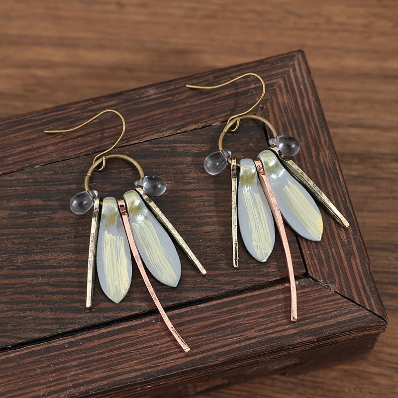 Dragonfly Resin Drop Earrings