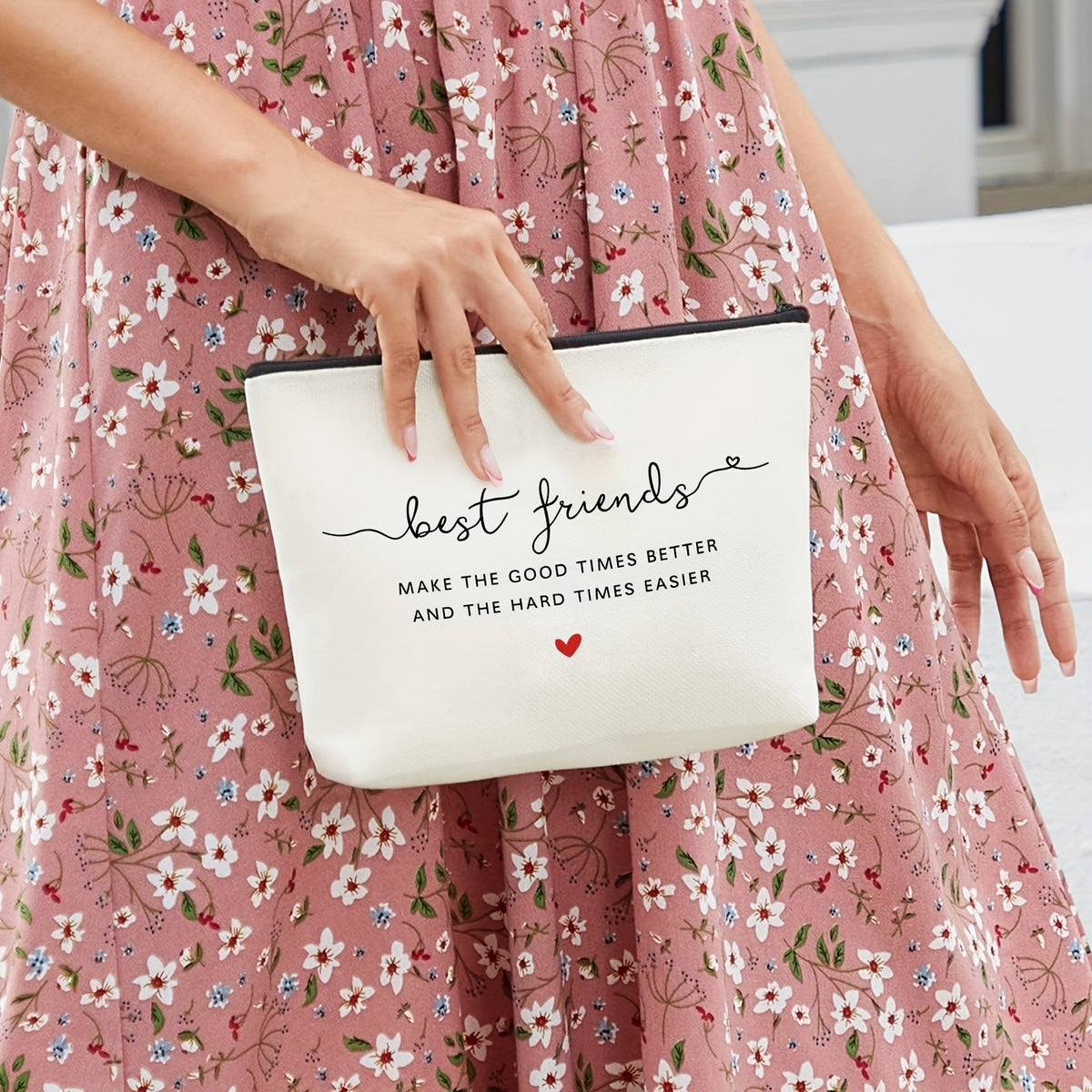 Best Friends Canvas Pouch