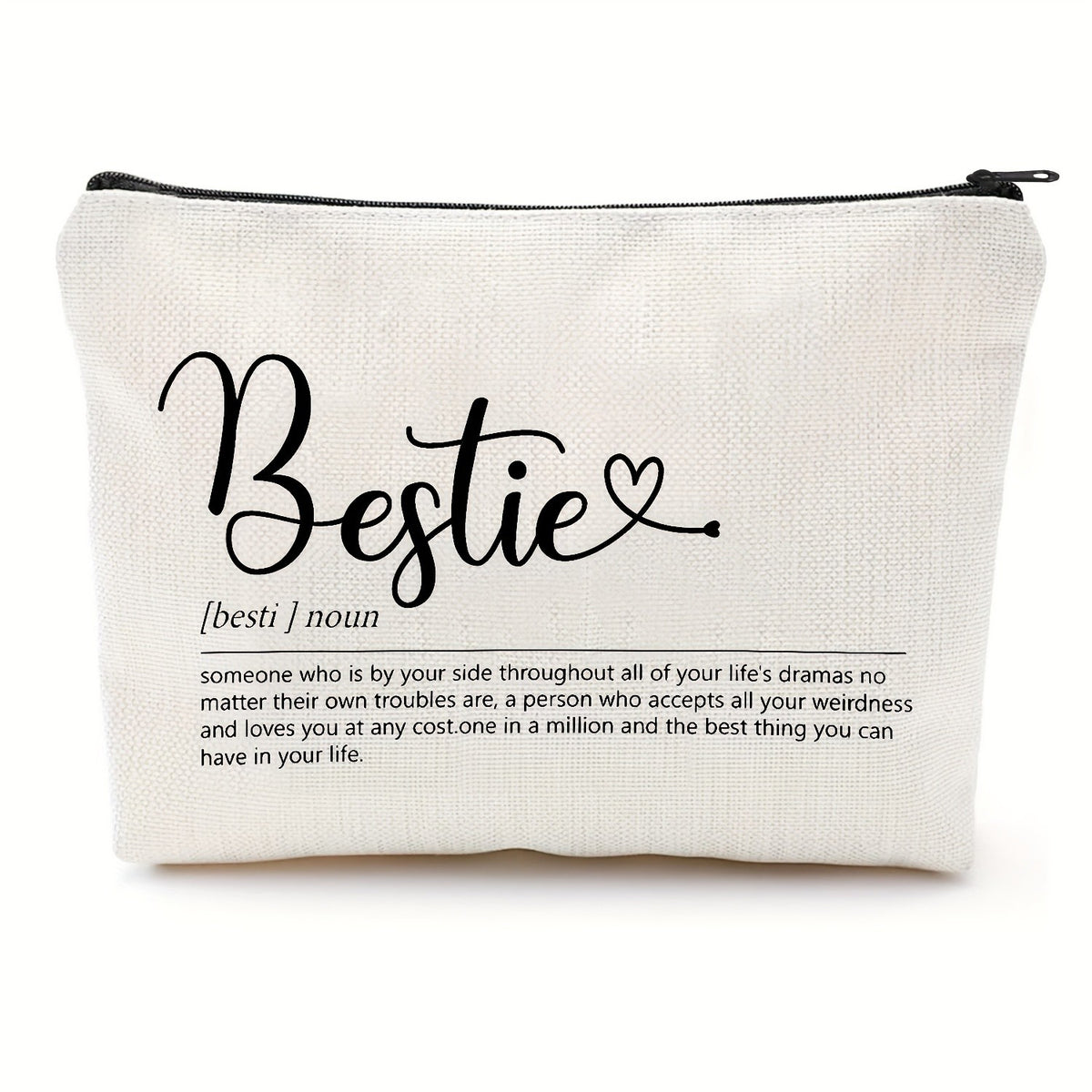 Bestie Definition Canvas Pouch