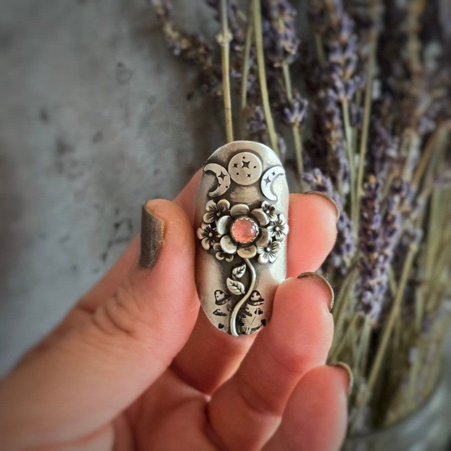 Floral Pointed Wrap Ring