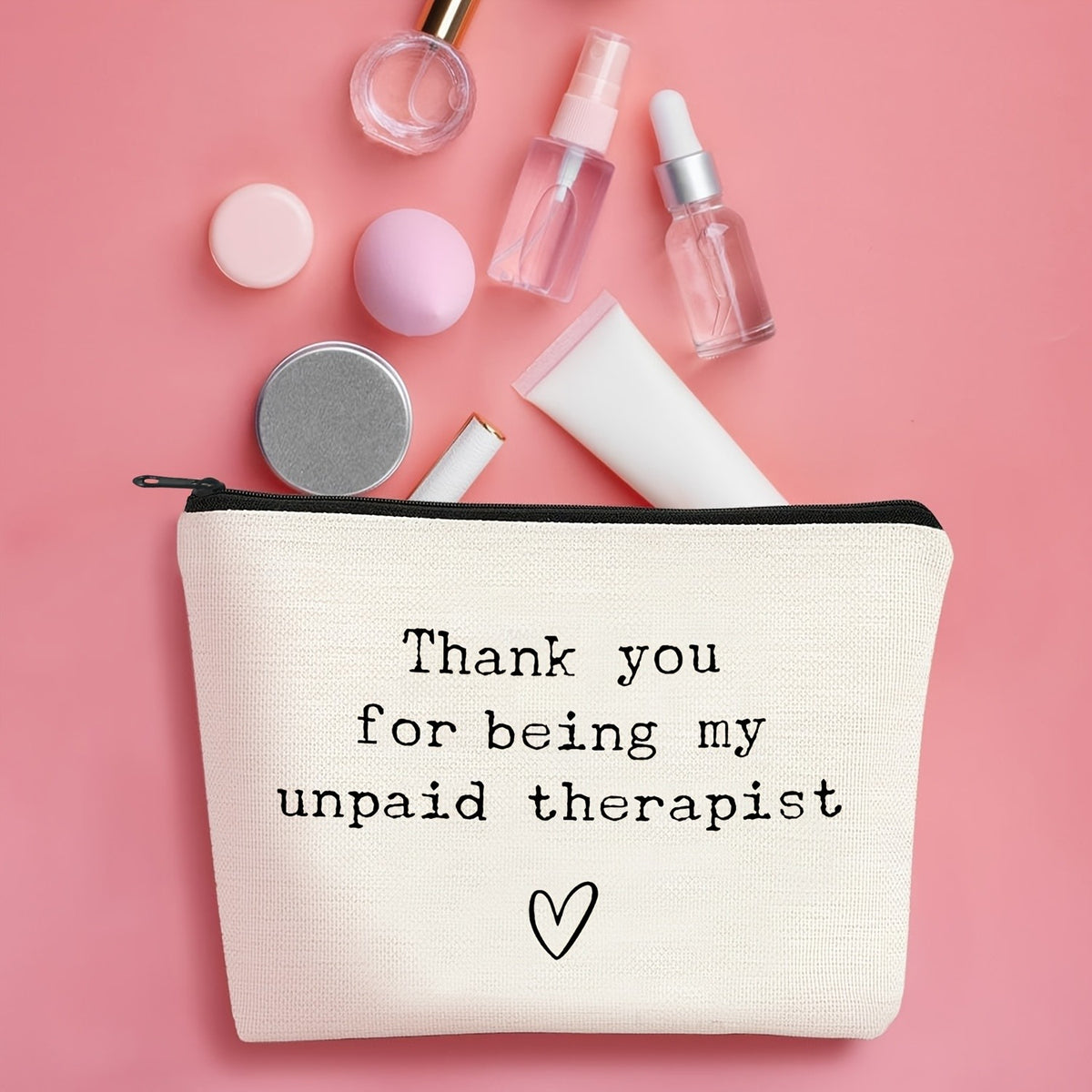 Unpaid Therapist Canvas Pouch