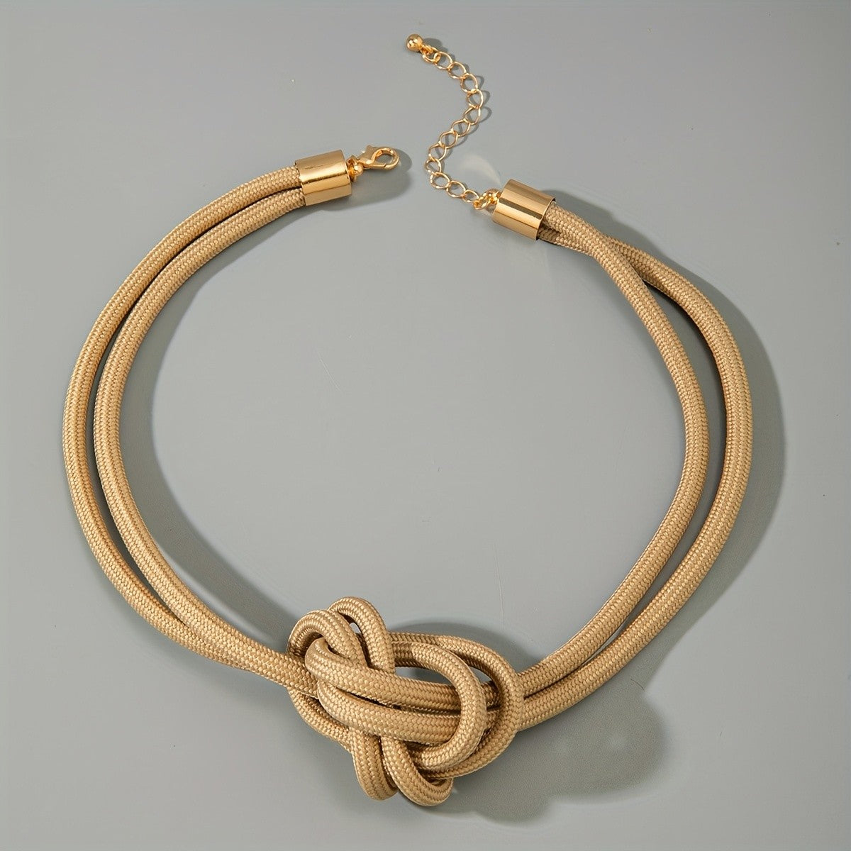 Woven Cord Knot Necklace