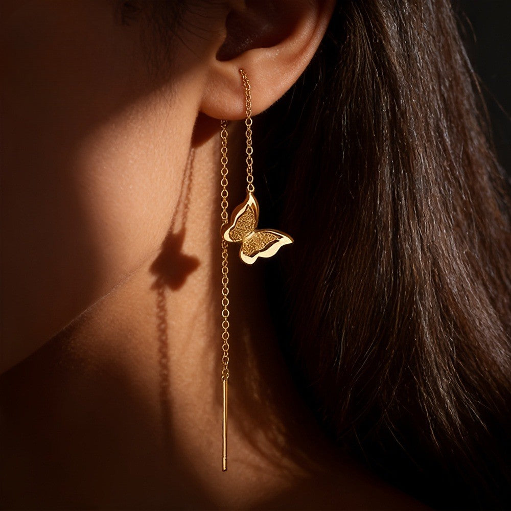 Butterfly Linear Chain Earrings