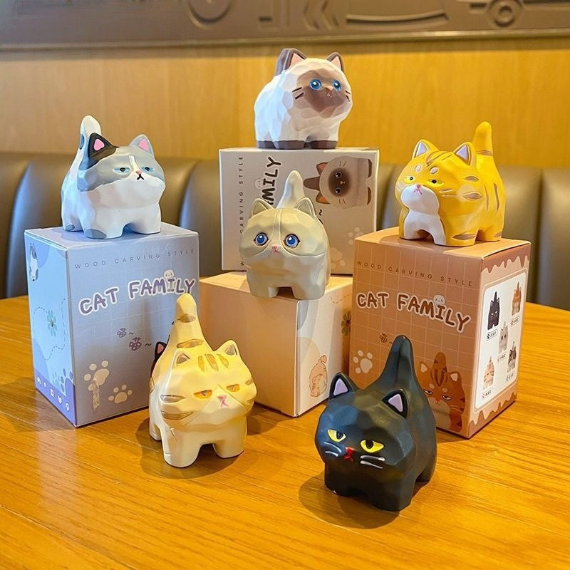 Playful Cat Figurine