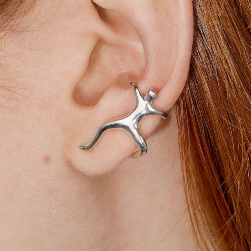 Climbing Figure Ear Cuffs