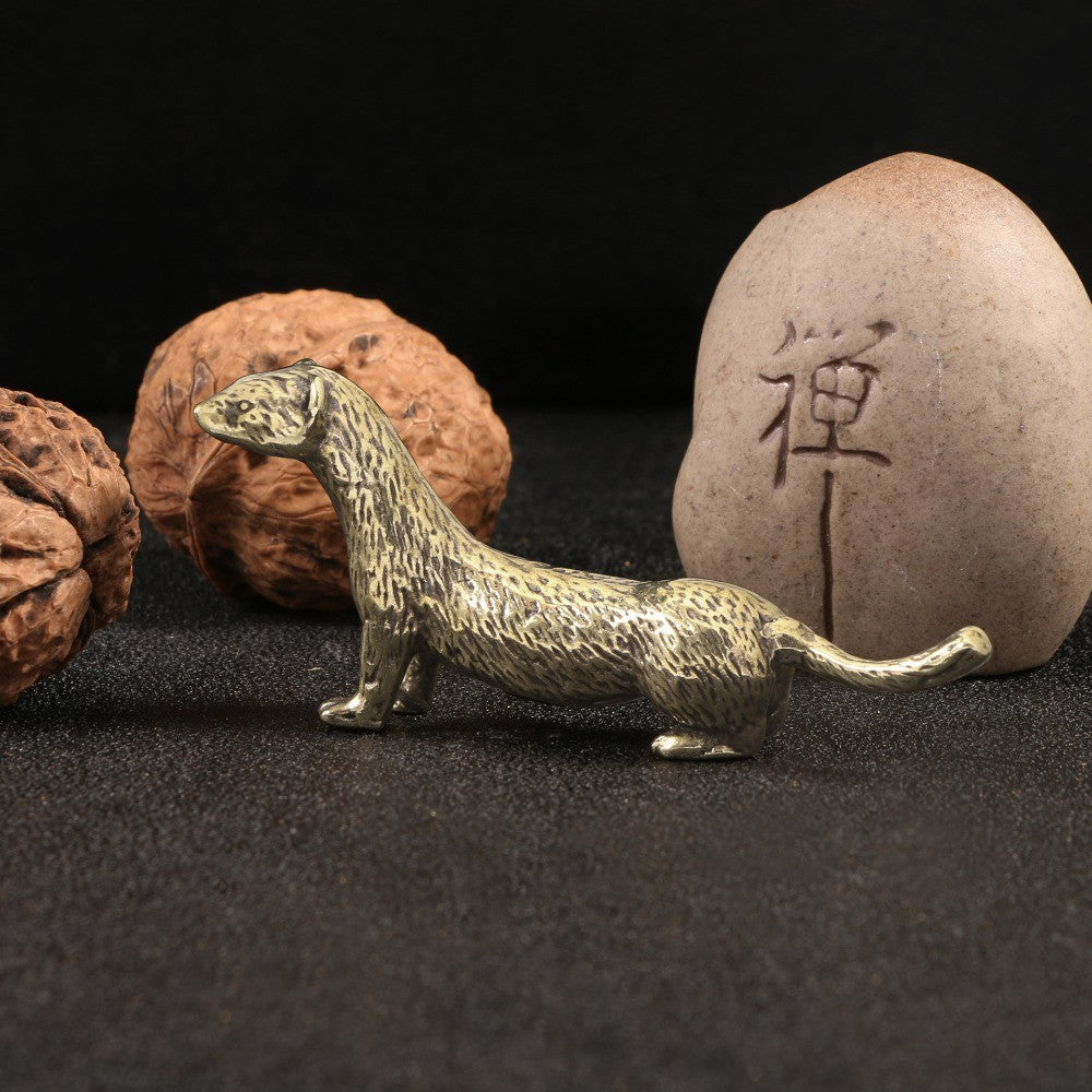 Textured Weasel Figurine