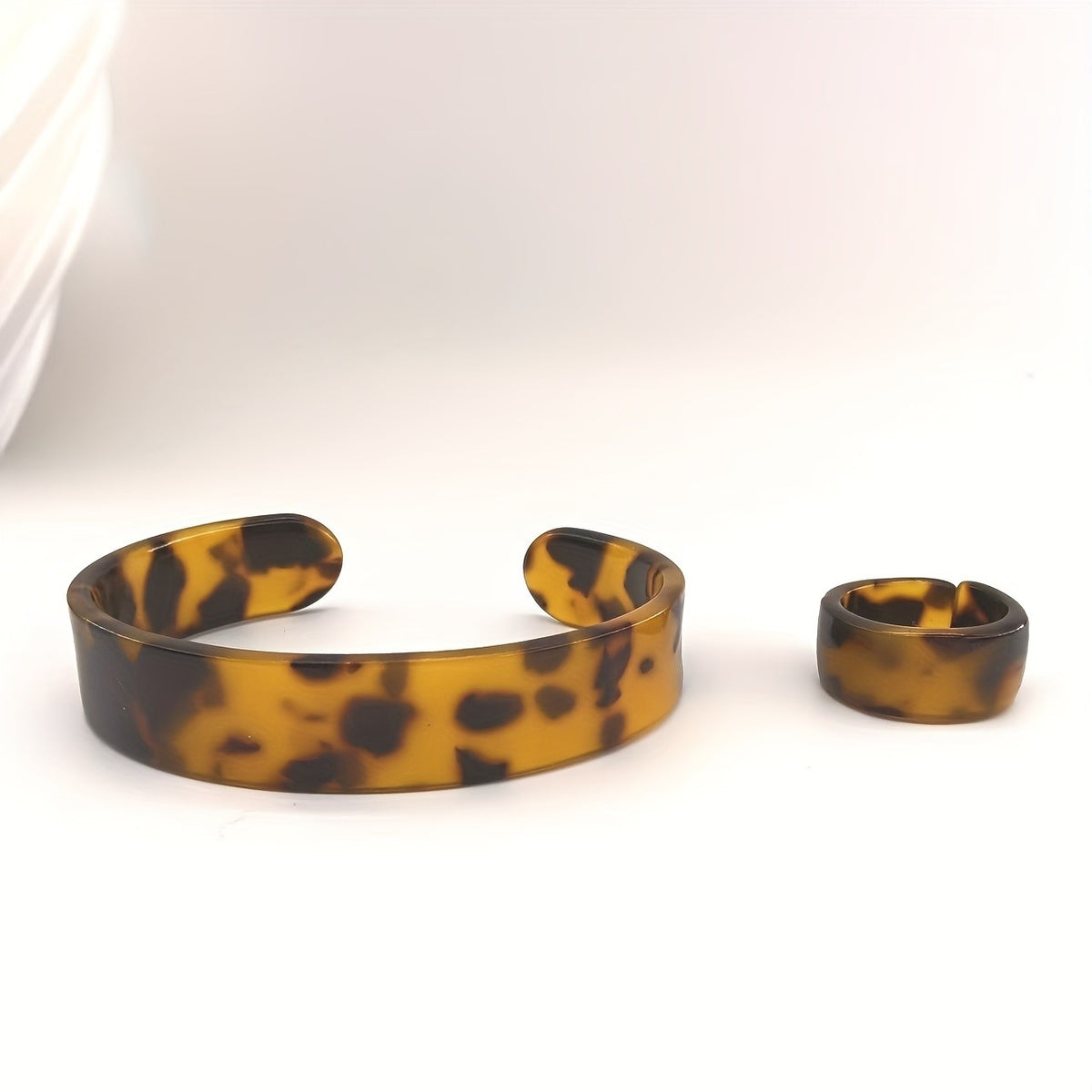 Tortoiseshell Bracelet & Ring Set