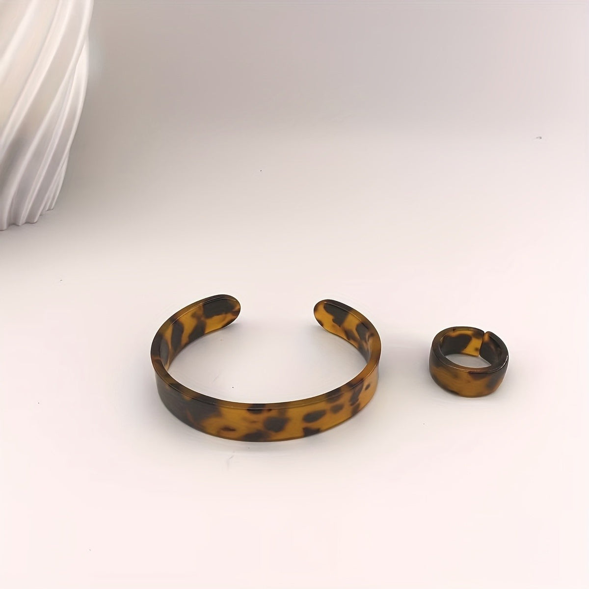 Tortoiseshell Bracelet & Ring Set