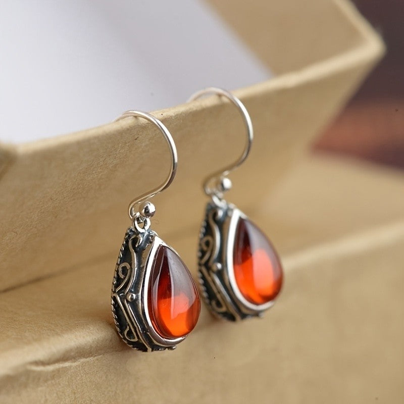 Blue Teardrop Earrings
