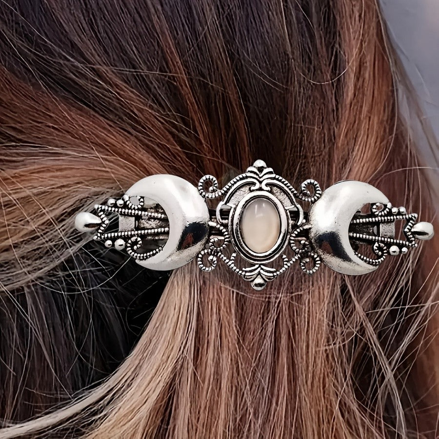 Crescent Moon Hair Clip