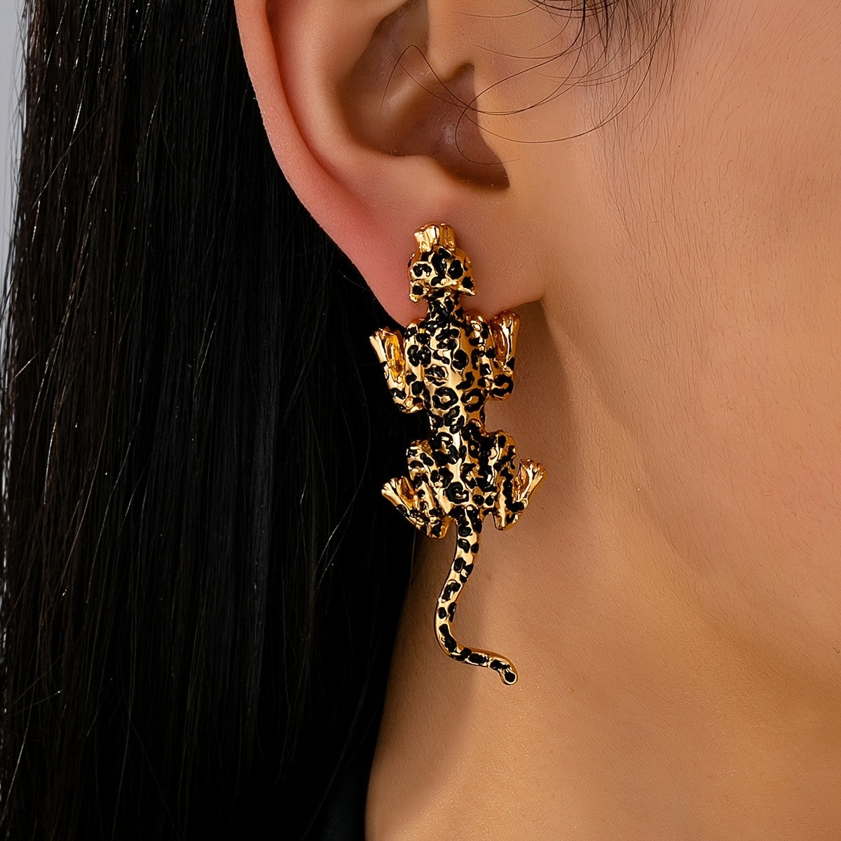 Leopard Statement Earrings