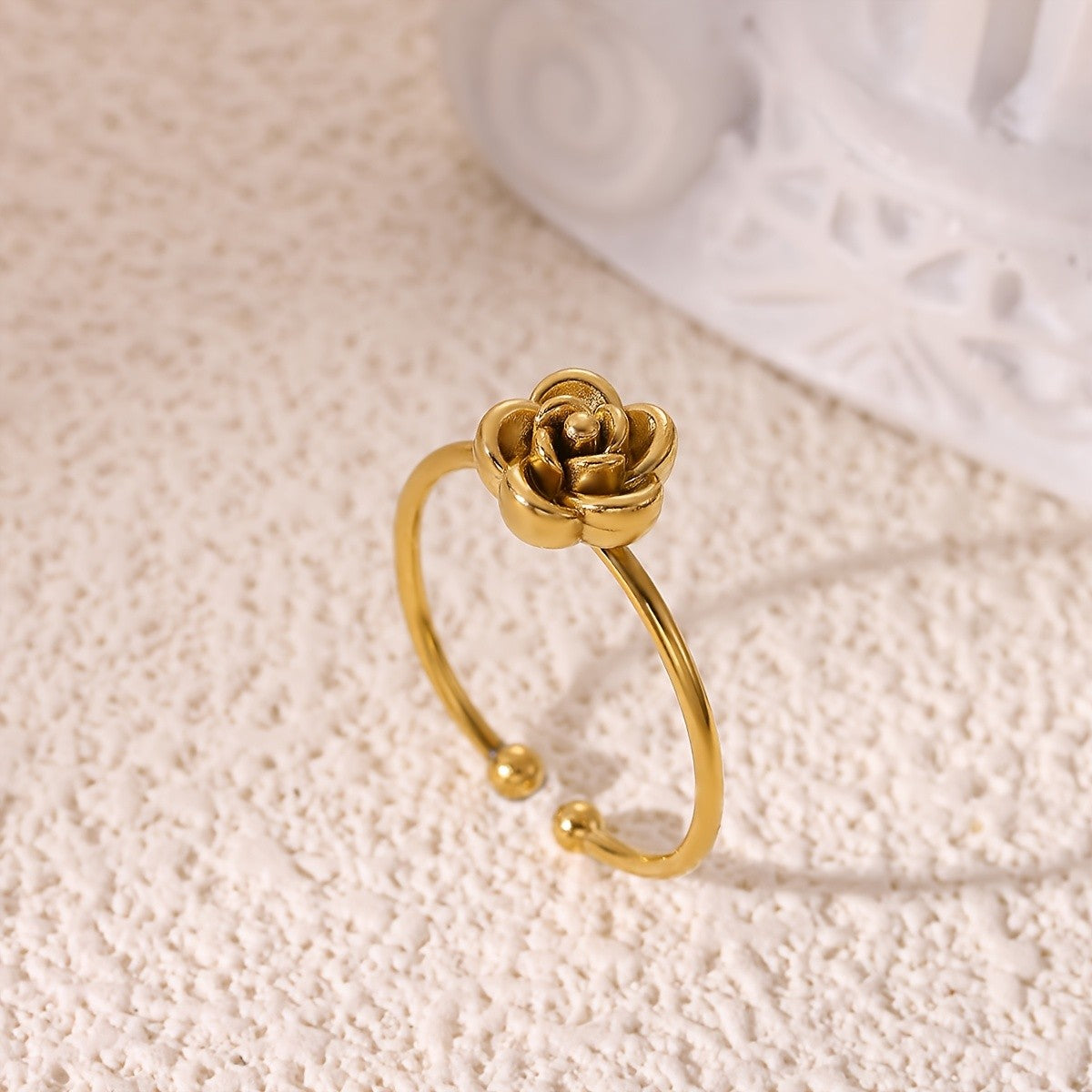 Mini Rose Flower Ring