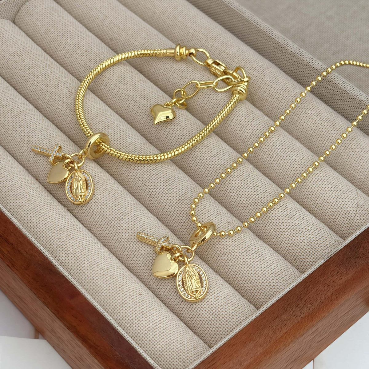 Faith Charm Bead Necklace