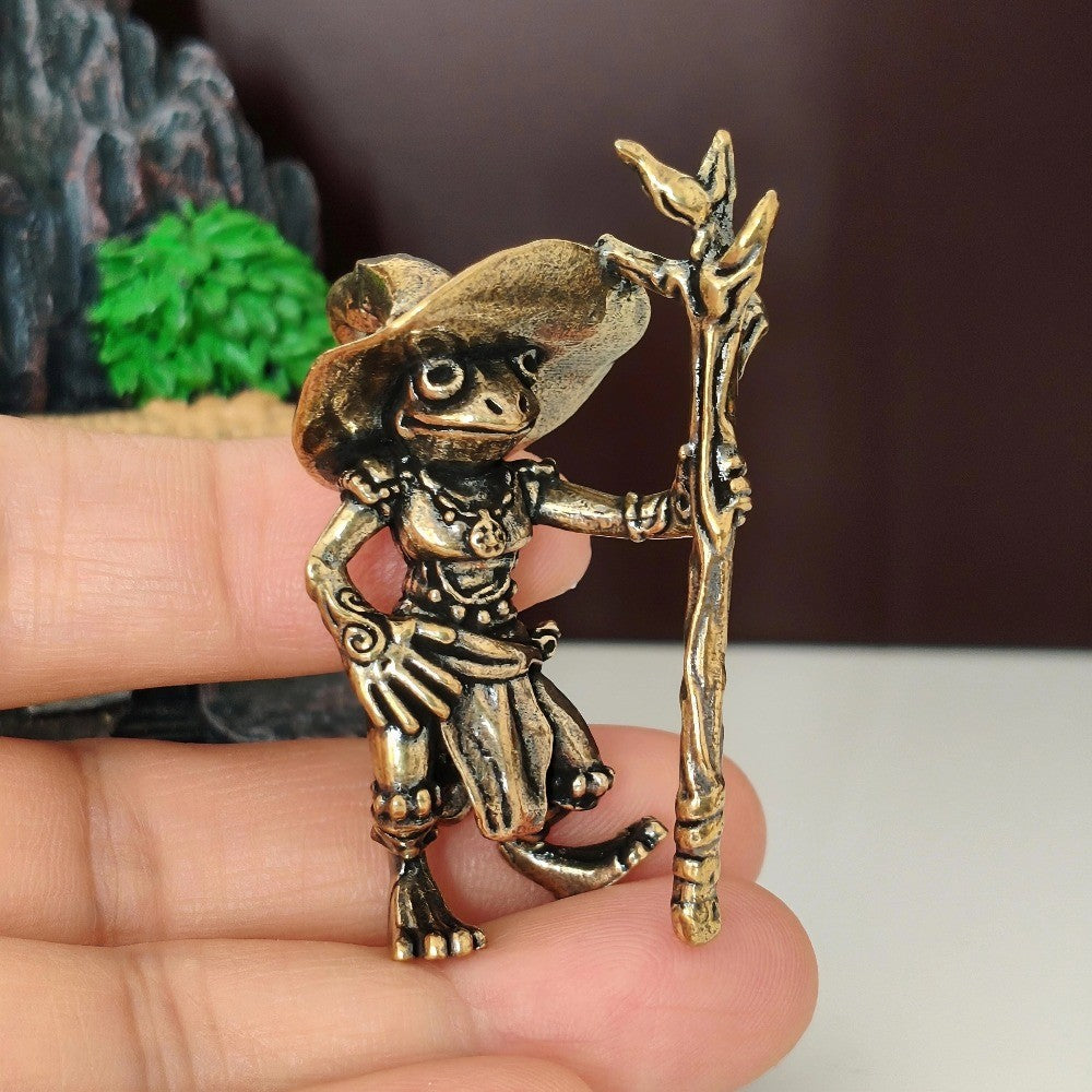 Whimsical Frog Figurine