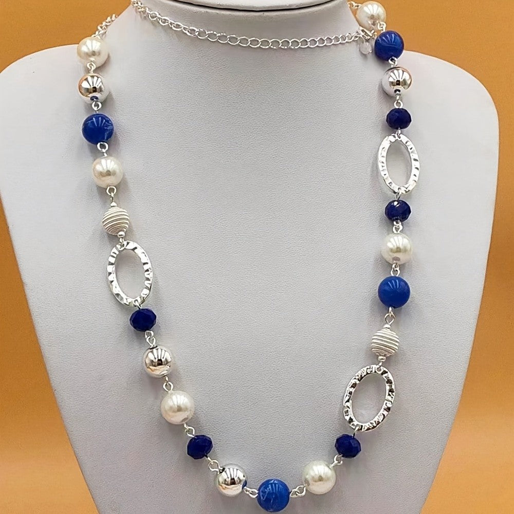 Resin Oval Link Necklace
