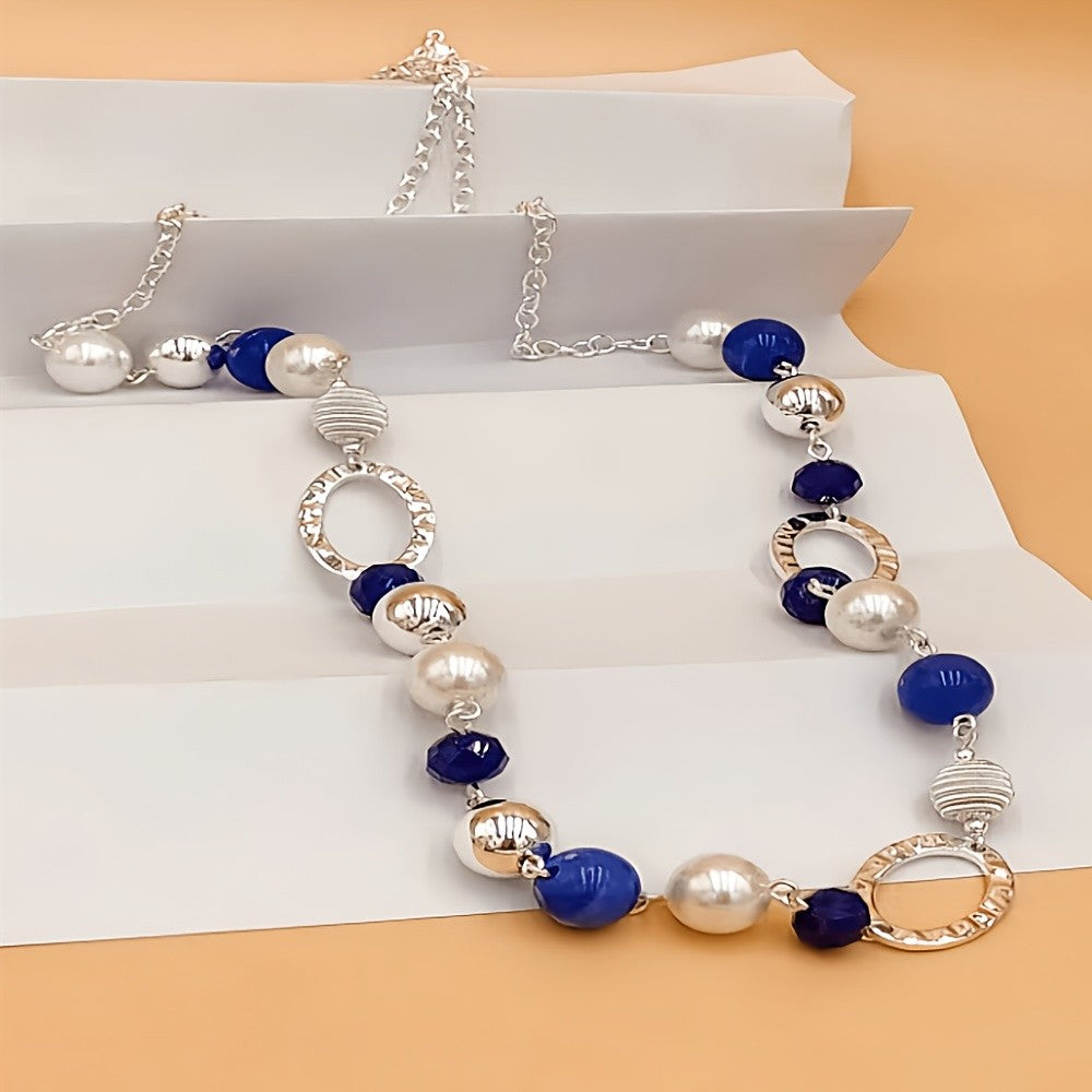 Resin Oval Link Necklace