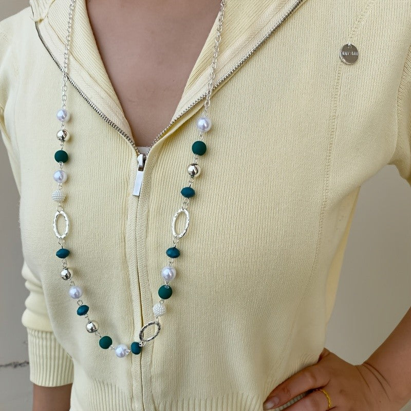 Resin Oval Link Necklace