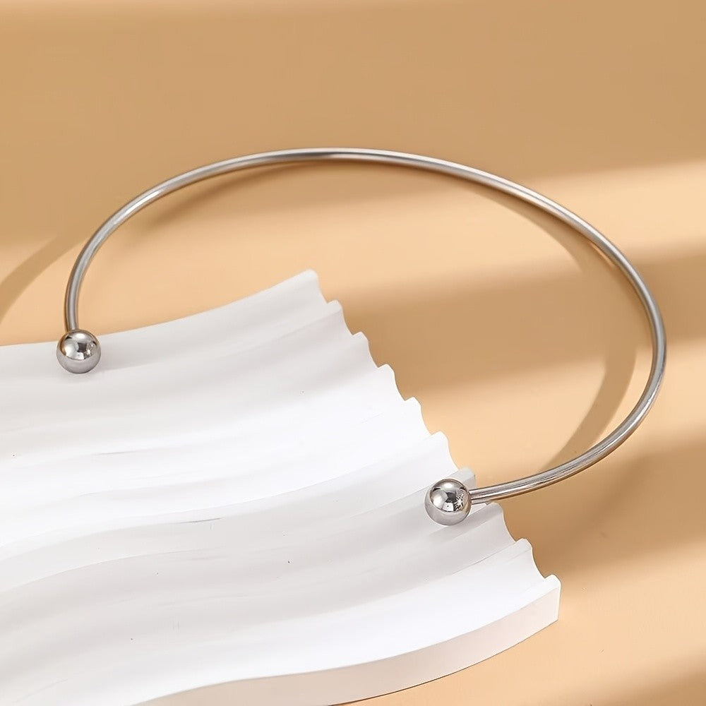 Double Ball Collar Necklace