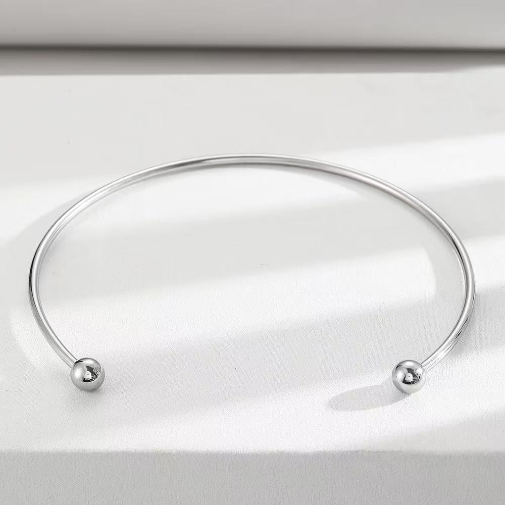 Double Ball Collar Necklace