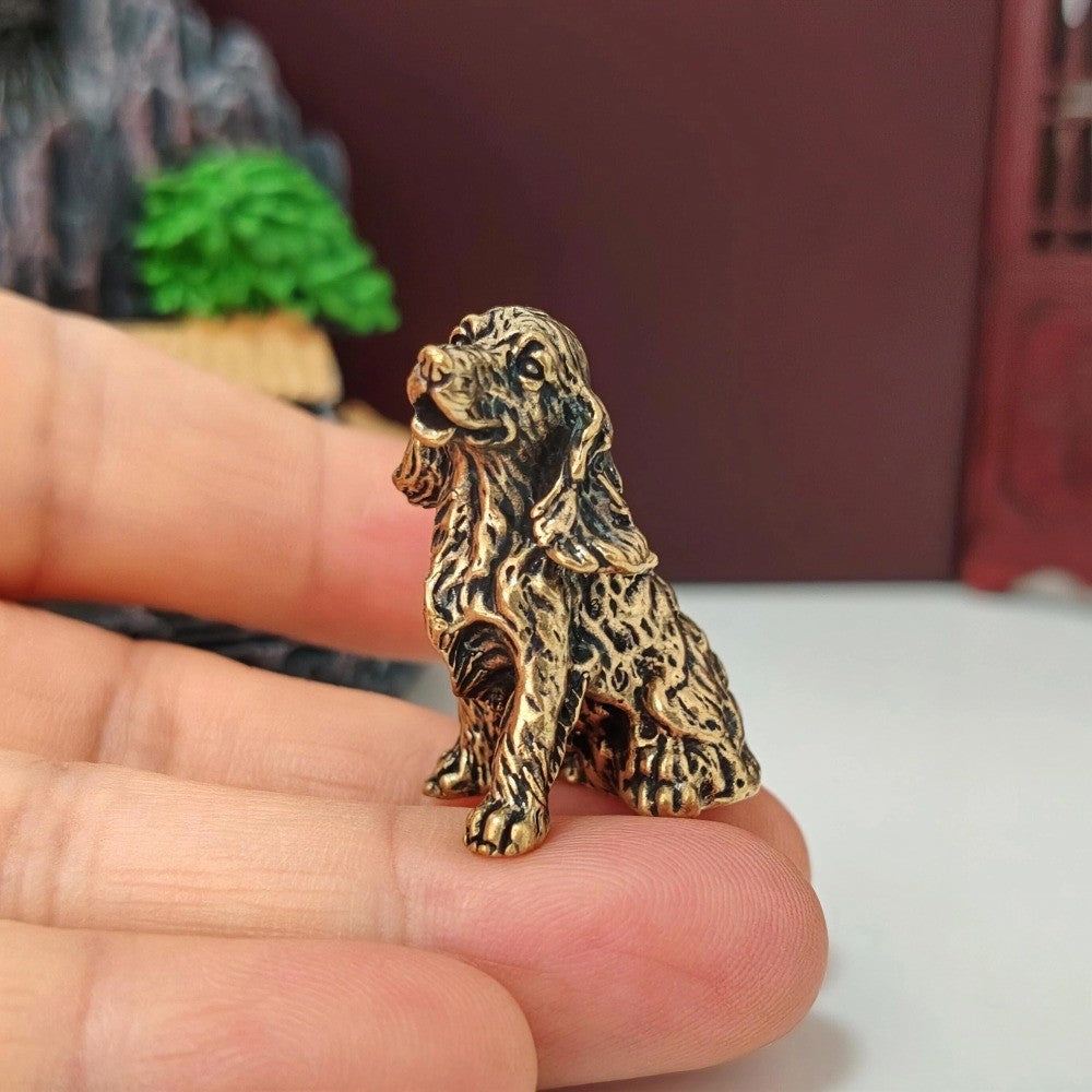 Brass Spaniel Figurine
