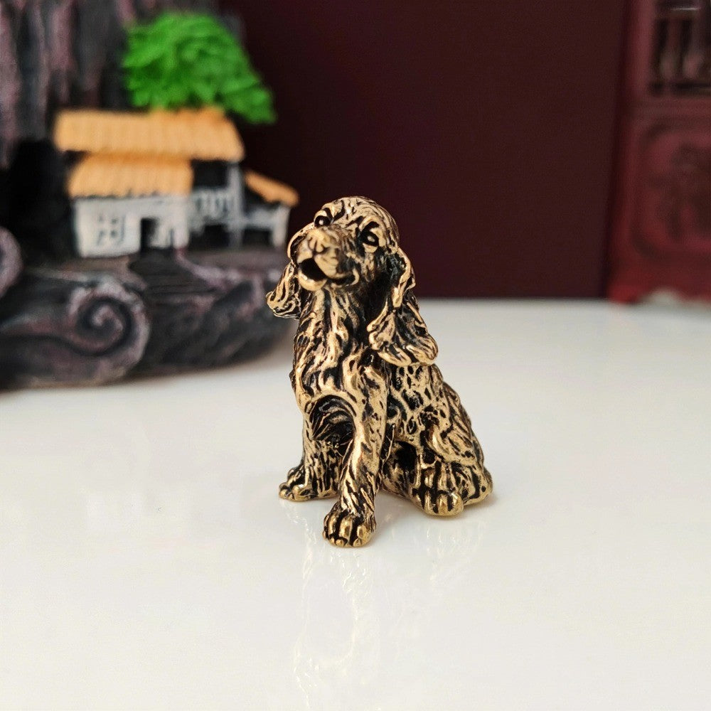 Brass Spaniel Figurine