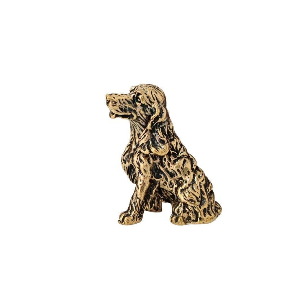 Brass Spaniel Figurine