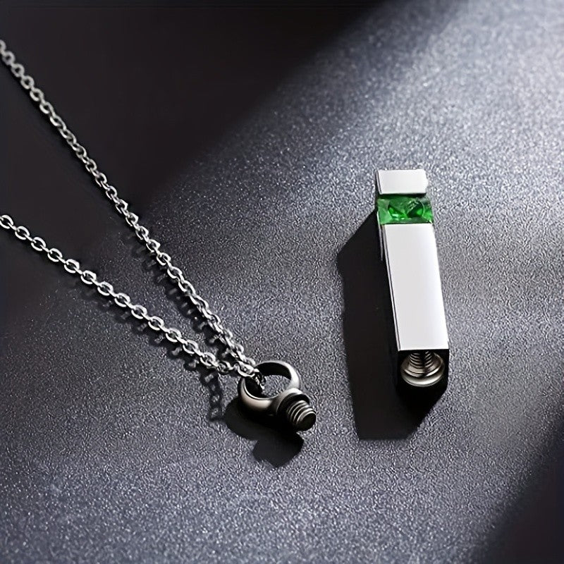 Forever Loved Crystal Bar Necklace