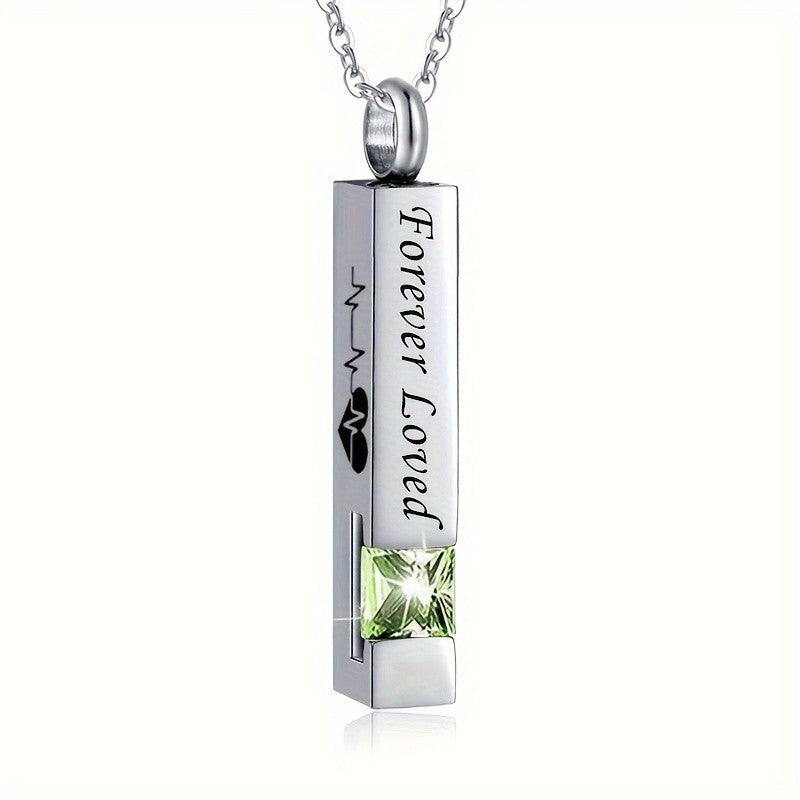 Forever Loved Crystal Bar Necklace