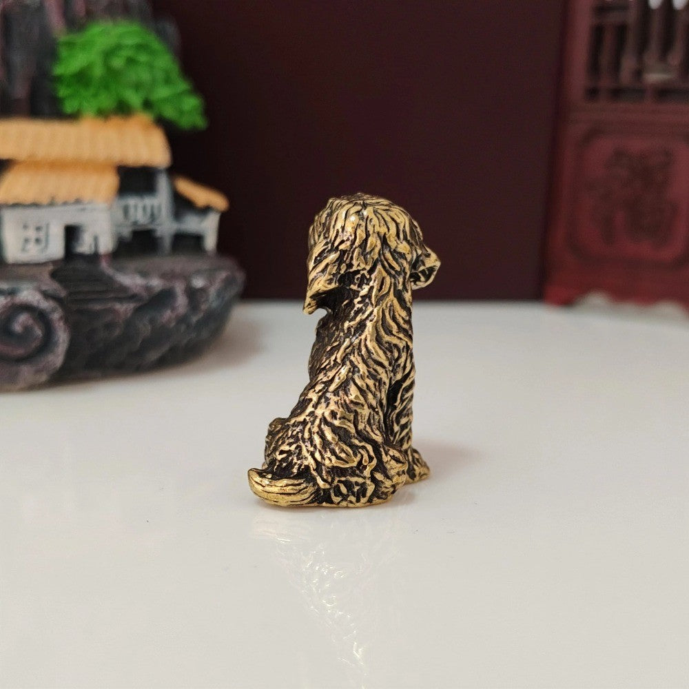Sitting Dog Figurine
