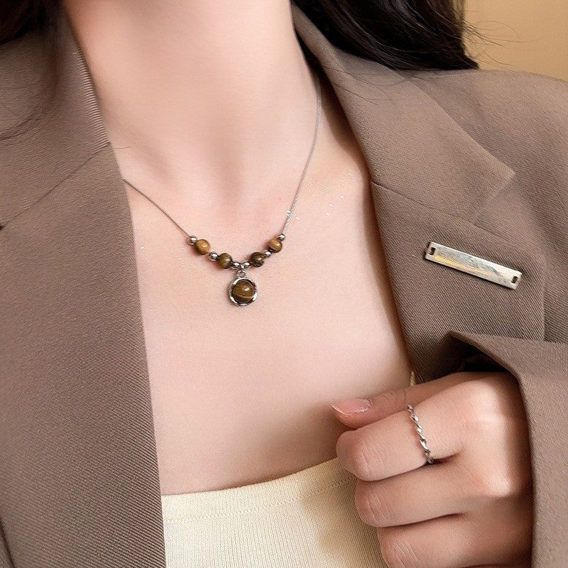 Tiger's Eye Bead Necklace