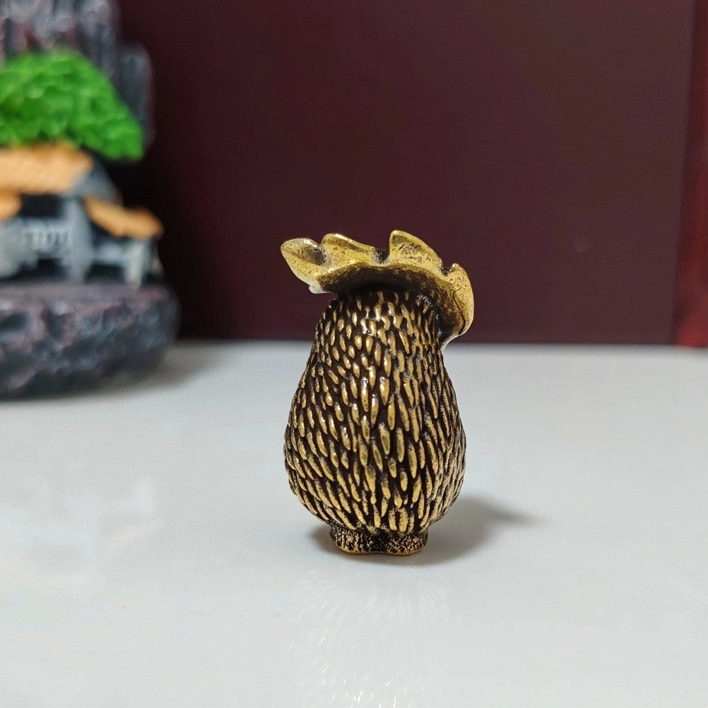 Hedgehog With Leaf Ornament
