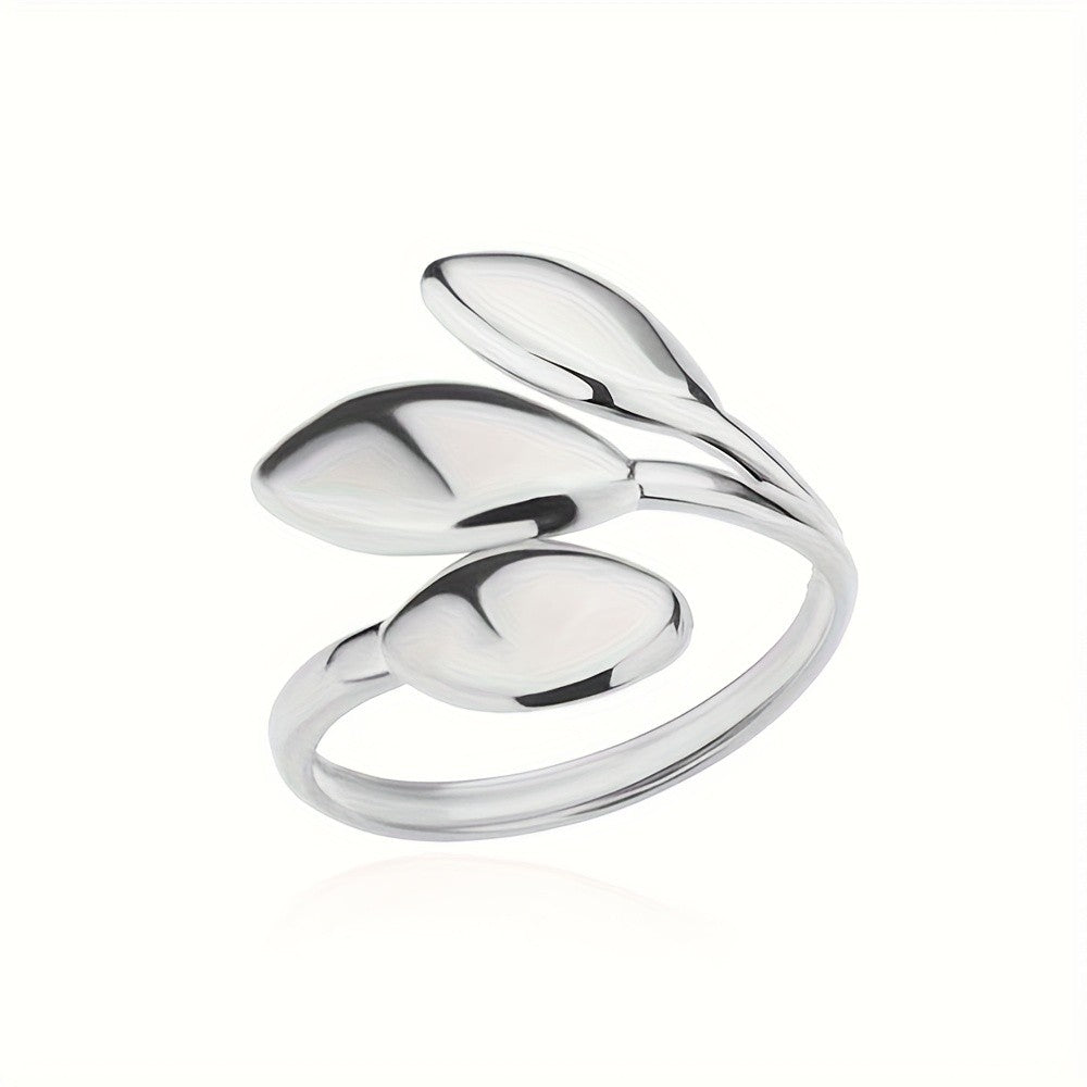 Triple Leaf Open Ring