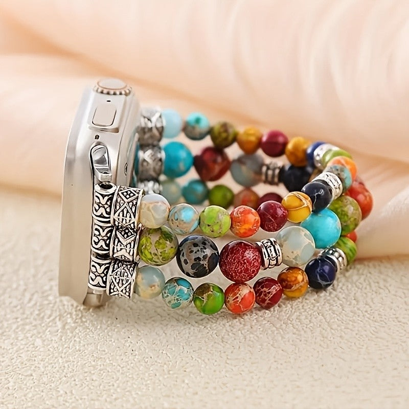 Multicolor Bead Watch Band
