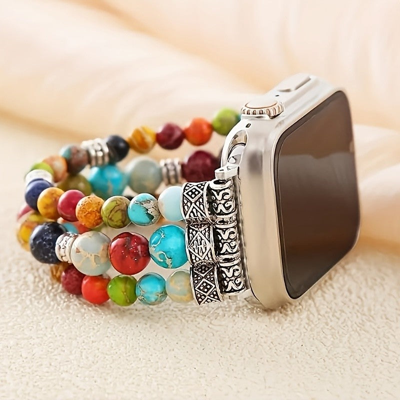 Multicolor Bead Watch Band