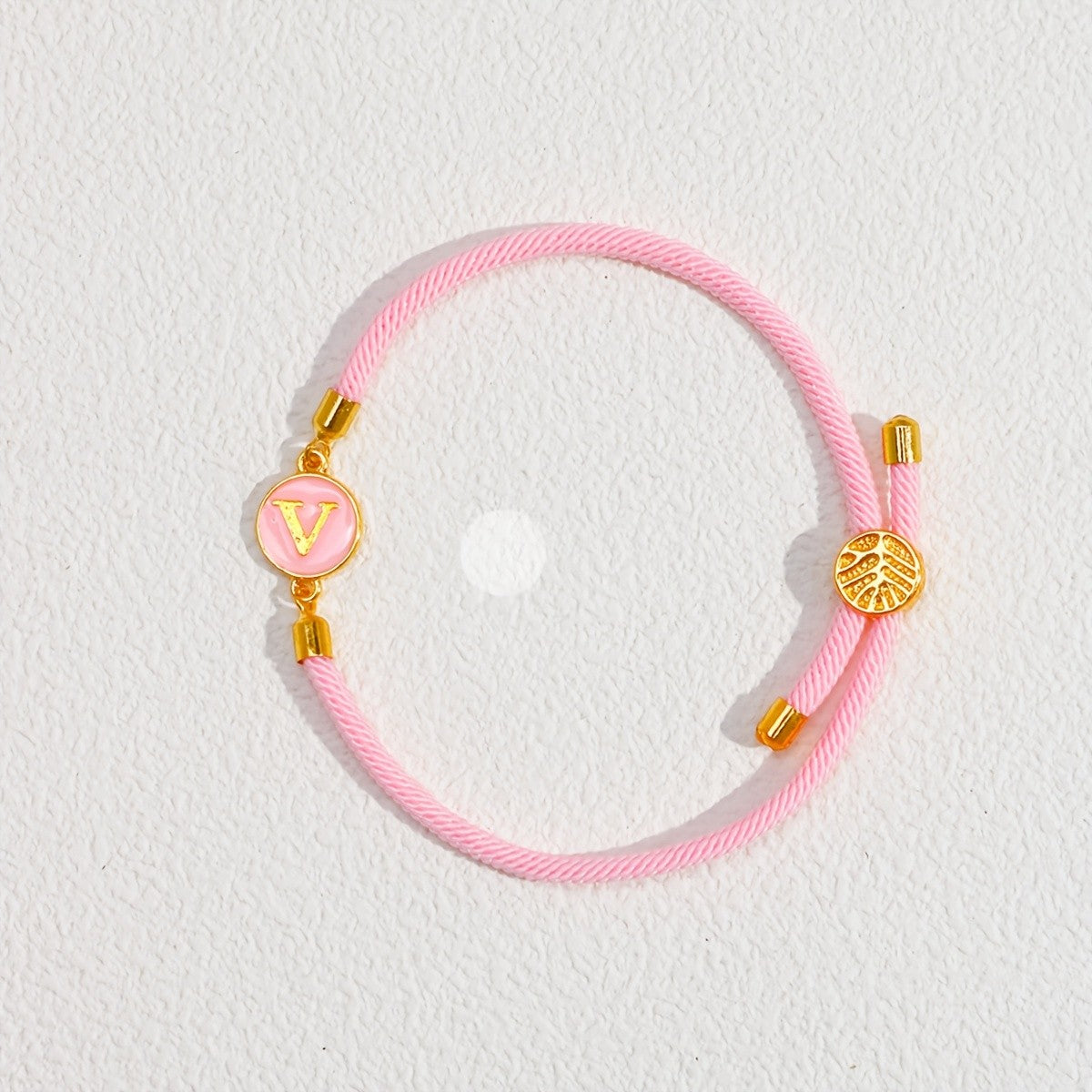 Initial Woven Cord Bracelet