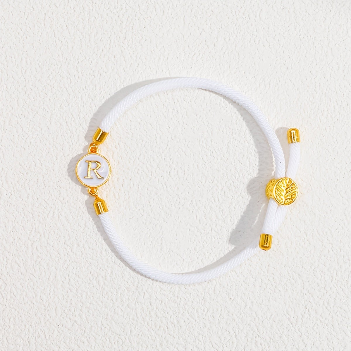 Initial Woven Cord Bracelet