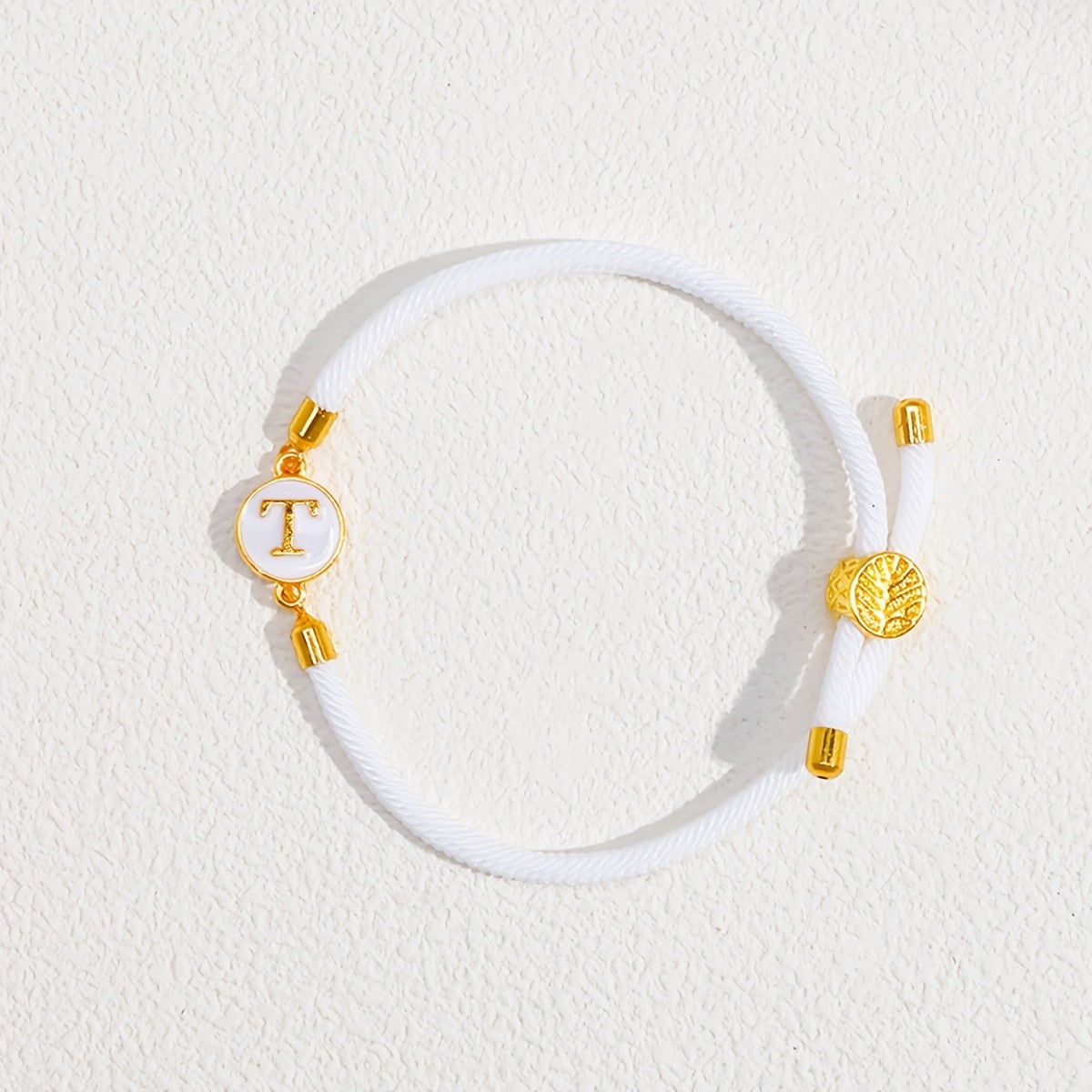 Initial Woven Cord Bracelet