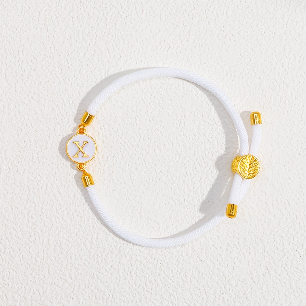 Initial Woven Cord Bracelet