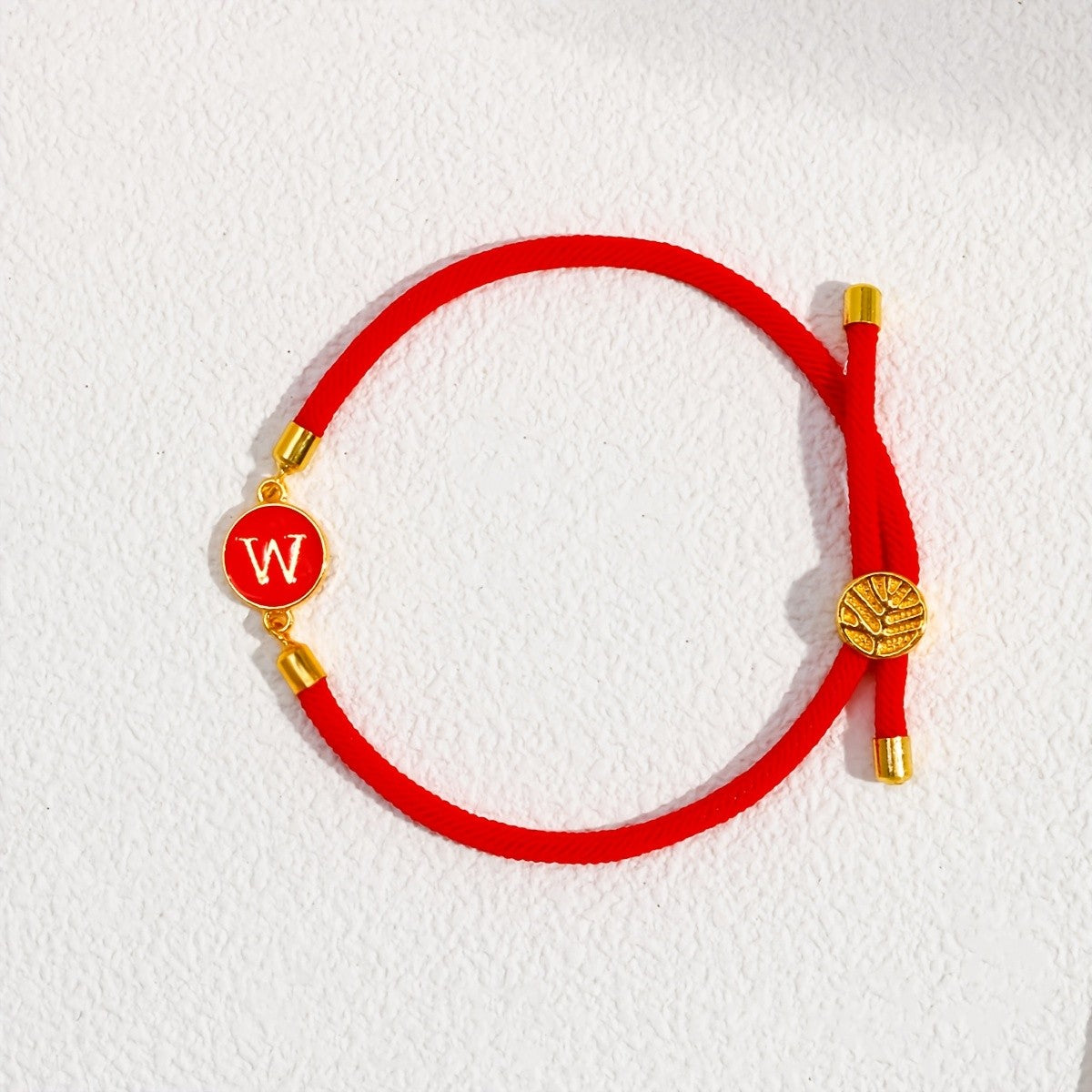Initial Woven Cord Bracelet