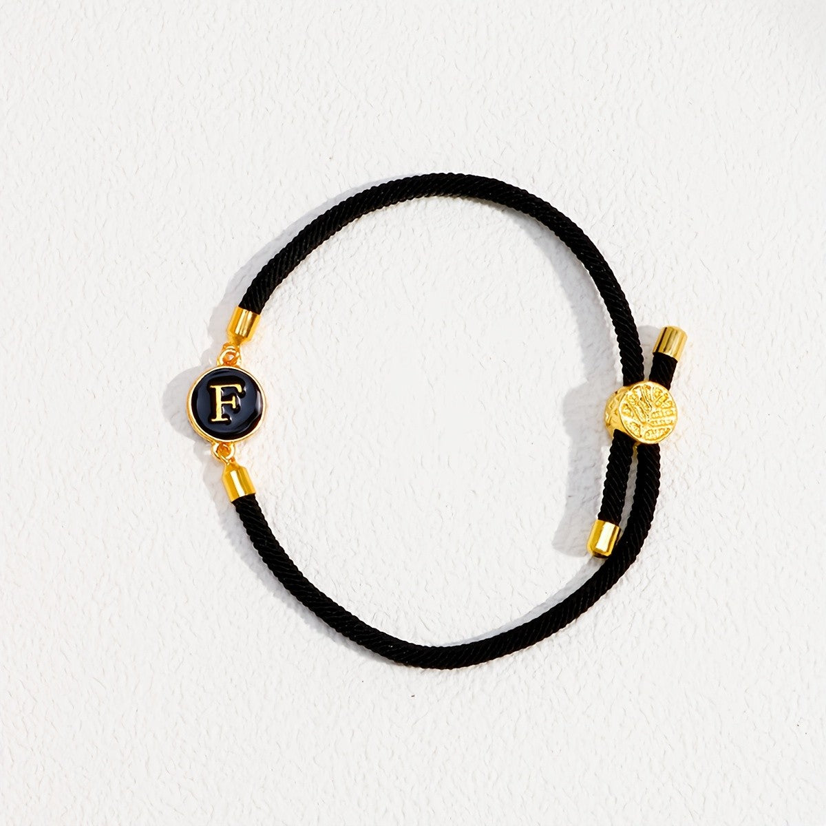 Initial Woven Cord Bracelet