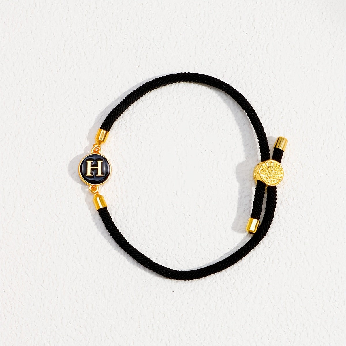 Initial Woven Cord Bracelet