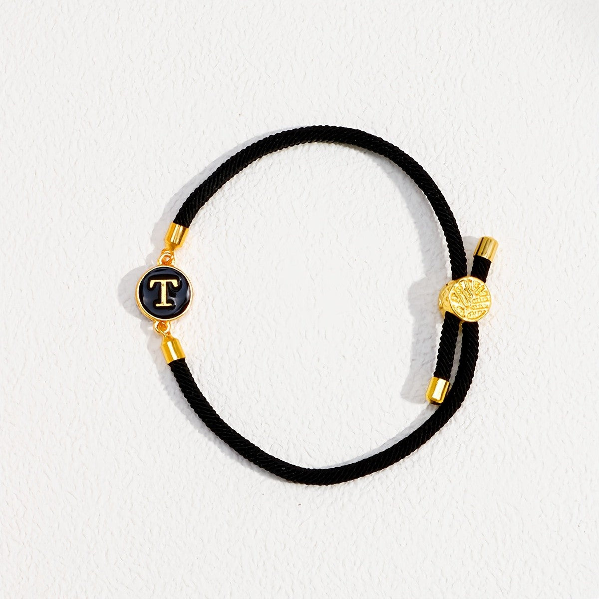 Initial Woven Cord Bracelet
