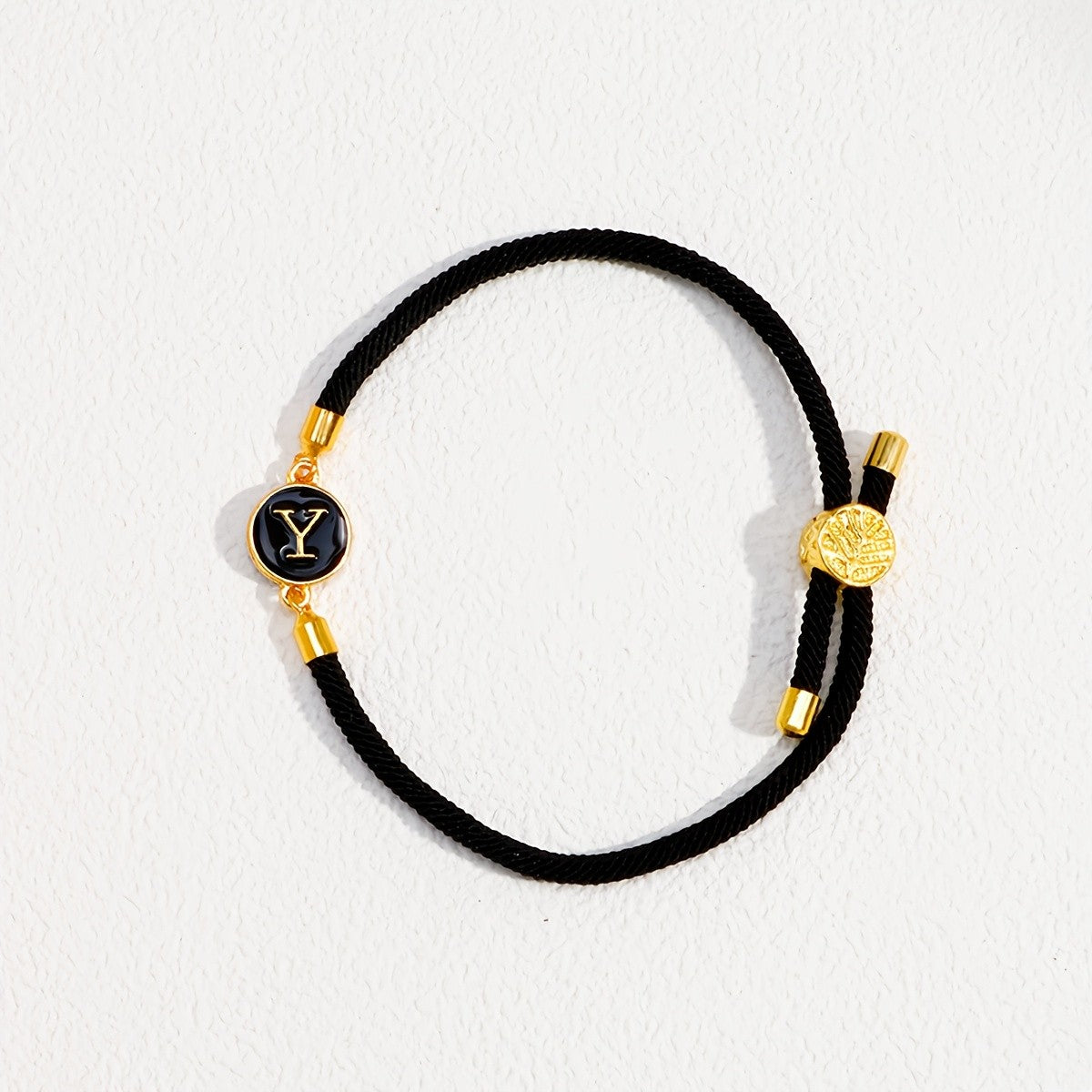 Initial Woven Cord Bracelet