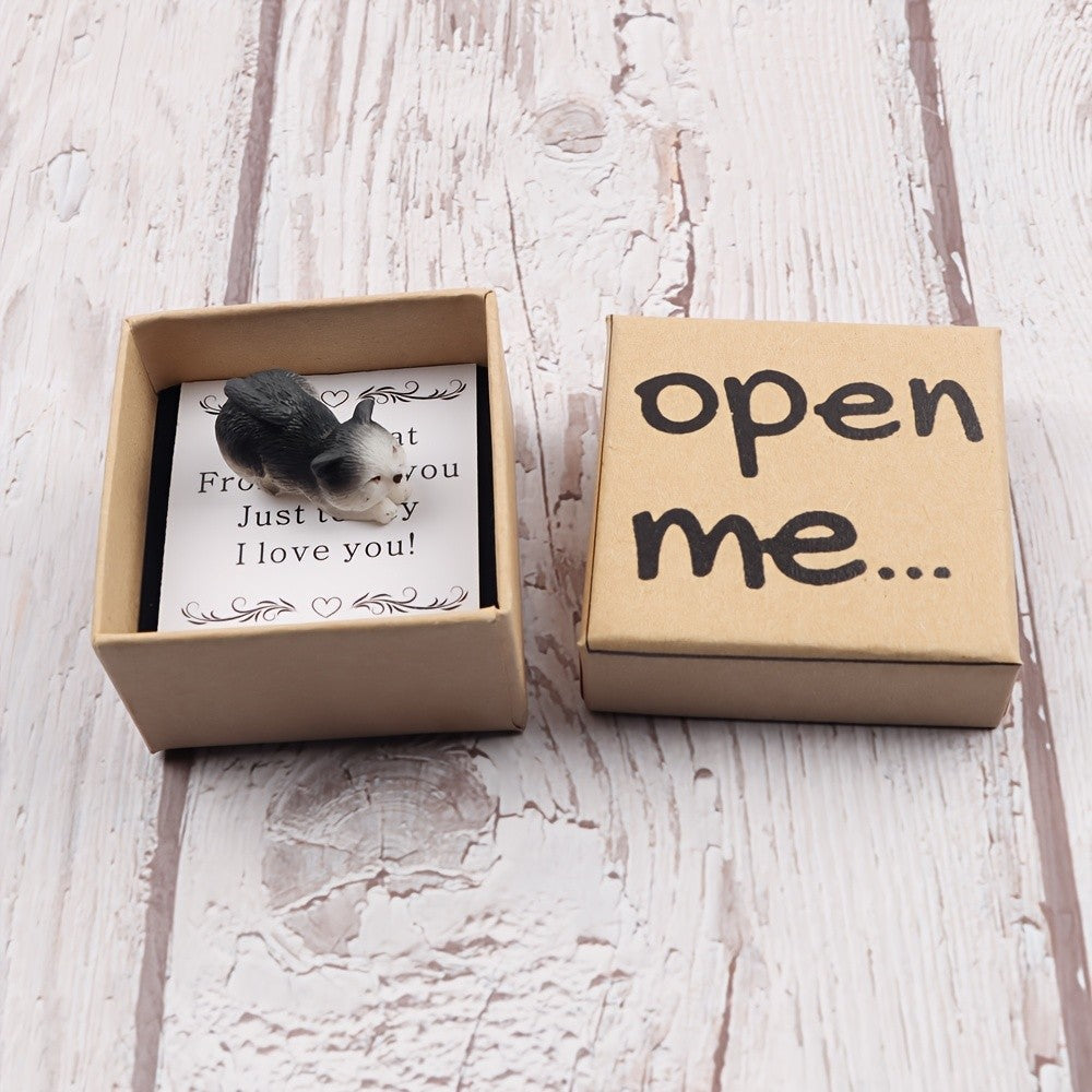 Cat Figurine Gift Box