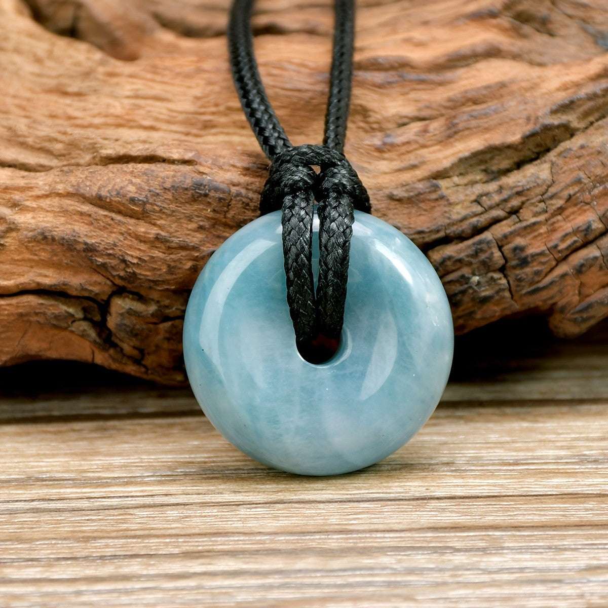 Speckled Stone Donut Necklace