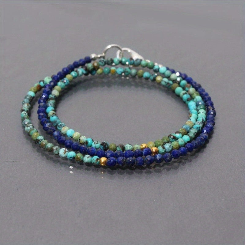 Turquoise & Lapis Stone Necklace
