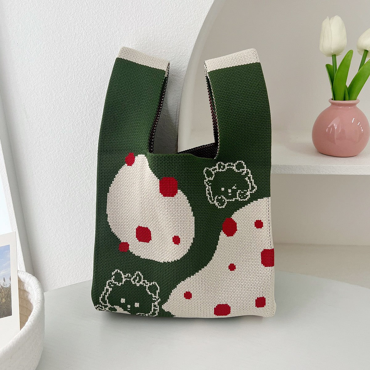 Cat Print Tote Bag