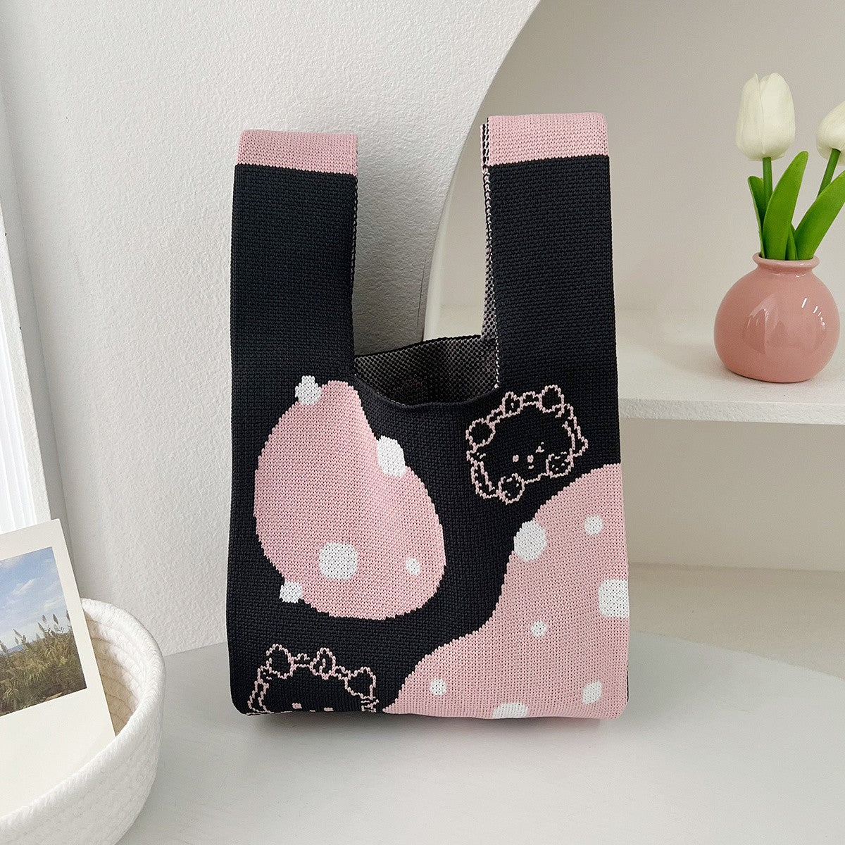 Cat Print Tote Bag