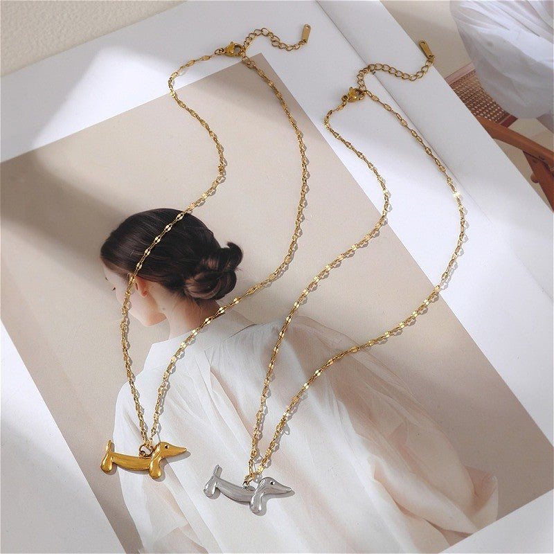 Polished Dachshund Necklace