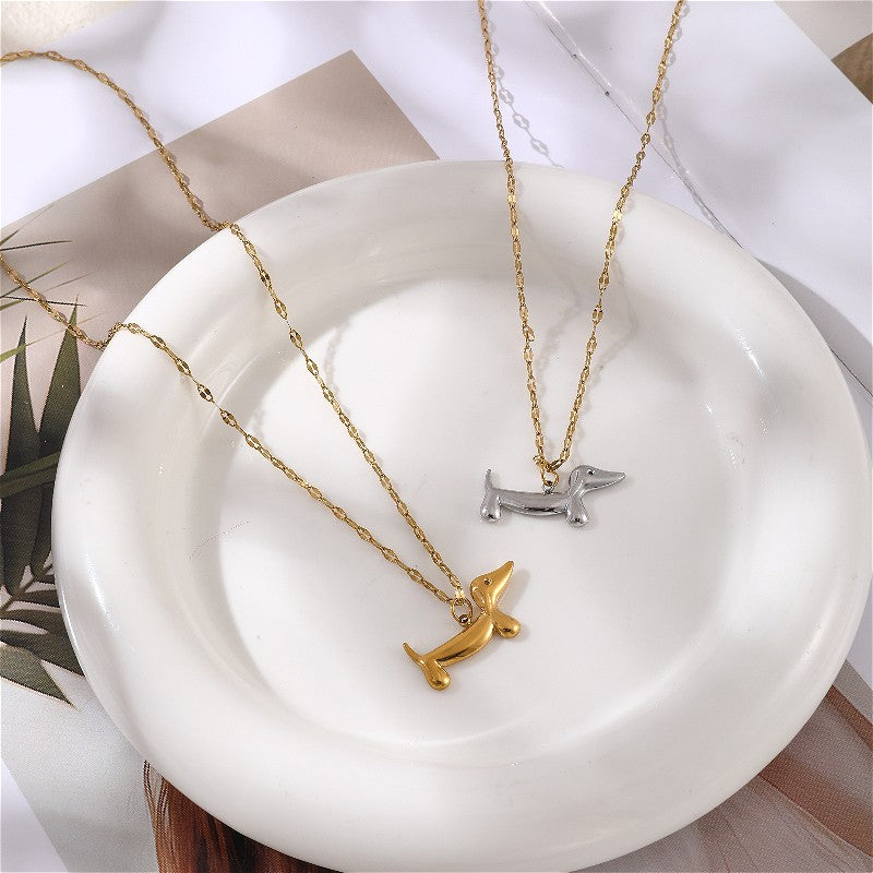 Polished Dachshund Necklace